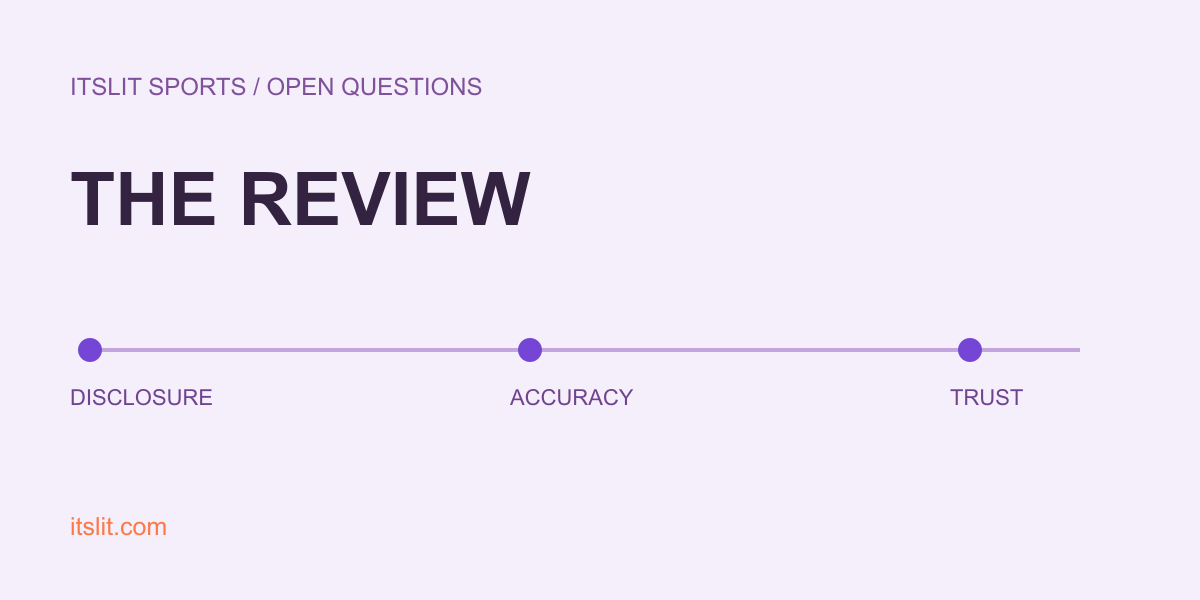 THE REVIEW: DISCLOSURE: ACCURACY: TRUST